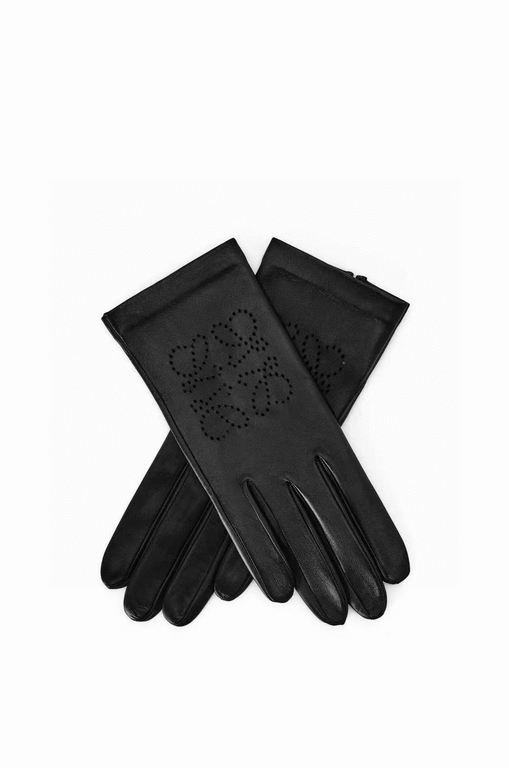 Loewe official website latest models official synchronization ladies new imported sheepskin gloves leather gloss bright full soft delicate feel first-class    Size average size