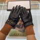 Gucci fall and winter women's gloves    domestic first-class sheepskin leather ultra-thin soft and comfortable shopkeeper recommended   texture super group average size