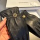 2023 new exclusive first  touch screen gloves Chanel Chanel [original quality] official website synchronization women's new high-grade sheepskin gloves     goddess preferred can not be missed    100% selection of importe