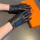 With packaging2022 new exclusive first  touch screen gloves Hermes (original quality) official website synchronization women's new high-grade sheepskin gloves    goddesses set of the United States preferred must be unmis