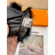 New exclusive first Hermes women's new high-grade sheepskin gloves    Goddesses preferred can not miss    First-class sheepskin Leather fine and soft cashmere lining to keep warm better Goddesses set of the United States