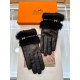 New exclusive first Hermes women's new high-grade sheepskin gloves    Goddesses preferred can not miss    First-class sheepskin Leather fine and soft cashmere lining to keep warm better Goddesses set of the United States