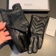 2023 new Gucci curve new exclusive first   touch screen women's gloves Gucci Gucci [original quality] official website synchronization women's new high-grade sheepskin gloves    goddess preferred can not be missed    hun