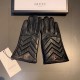 2023 new Gucci curve new exclusive first   touch screen women's gloves Gucci Gucci [original quality] official website synchronization women's new high-grade sheepskin gloves    goddess preferred can not be missed    hun