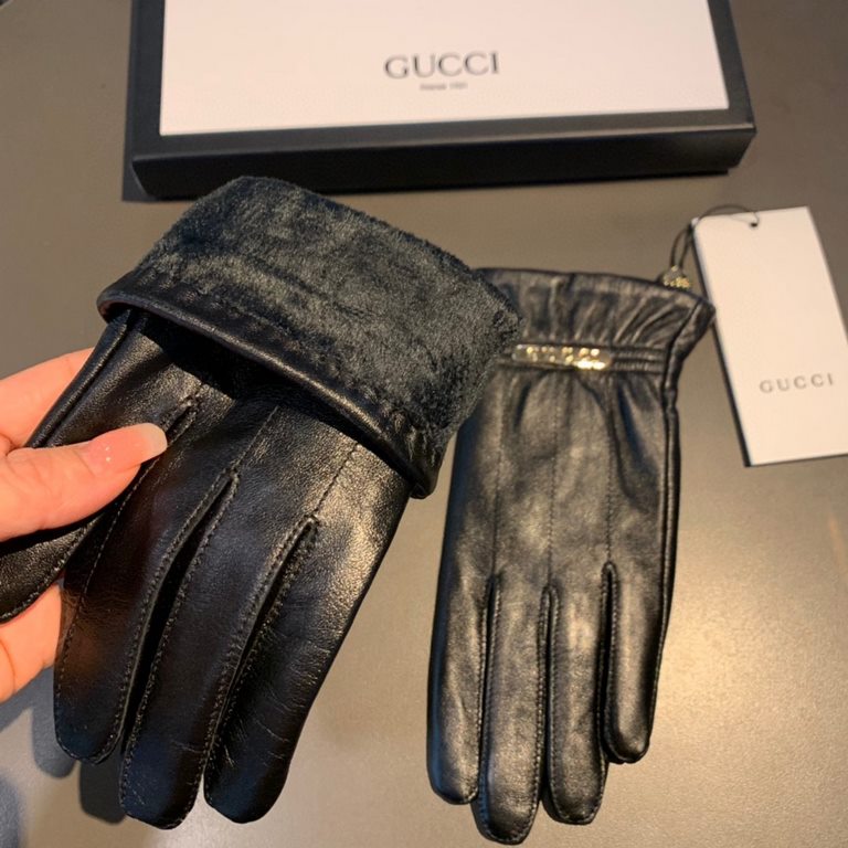 2022 new exclusive first   touch screen gloves Gucci Gucci new high-grade sheepskin gloves    goddesses set the United States preferred can not be missed    hundred percent of the selection of imported sheepskin Leather 