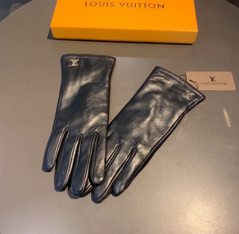 2022 new exclusive first   women's gloves LV [original quality] official website synchronization Ms. new high-grade sheepskin gloves    goddesses set of the United States preferred can not be missed      hundred percent 