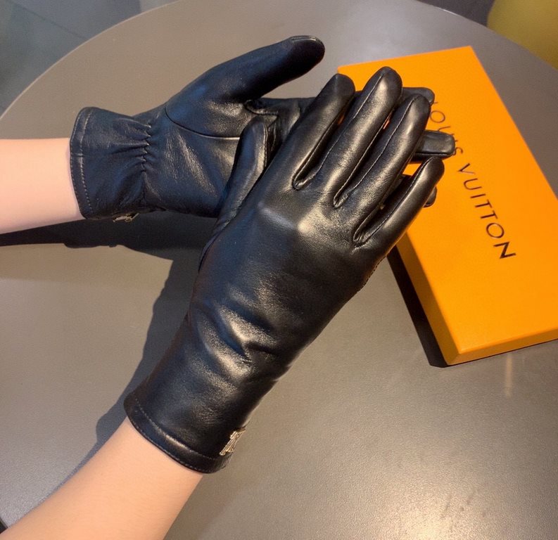 2022 new exclusive first   women's gloves LV [original quality] official website synchronization Ms. new high-grade sheepskin gloves    goddesses set of the United States preferred can not be missed      hundred percent 