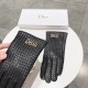 New exclusive first couple models woven leather touch screen gloves Dior Dior [original quality]   (women's models) new high-grade sheepskin gloves    goddesses set of the United States of America the must-have single pr