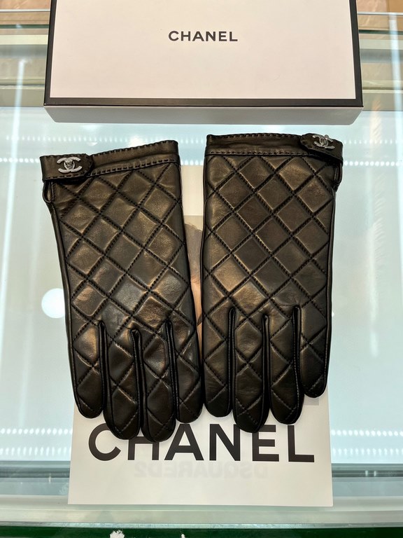 Chanel Chanel couples models burst to   [top original single] official website synchronization new high-grade sheepskin gloves     100% selection of imported lambskin lining cashmere lining warm and comfortable better Le