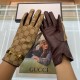 Gucci  burst to   [top original single] official website synchronization women's new high-grade sheepskin gloves     100% selection of imported sheepskin lining velvet lining warmth and comfort better Leather luster brig