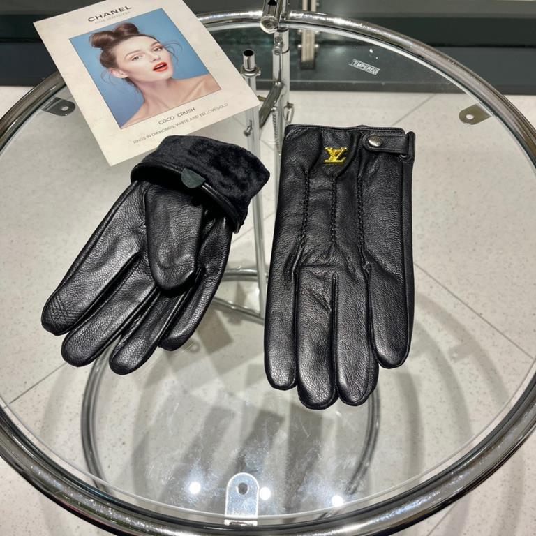 Lv new men's gloves first-class sheepskin leather leather ultra-thin soft and comfortable     texture superbSize XL. XXL