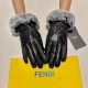 With packaging Fendi FENDI  2021 fall and winter lazy rabbit hair sheepskin embroidered gloves   cell phone touch screen, worth comparing     the same paragraph of different qualities, kill the market poor products, impo