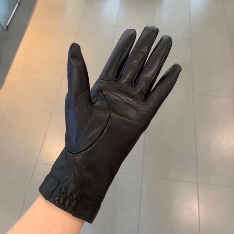 Gucci  burst to   [top original single] official website synchronization women's new high-grade sheepskin gloves     100% selection of imported lambskin lining velvet lining warmth and comfort better Leather luster brigh