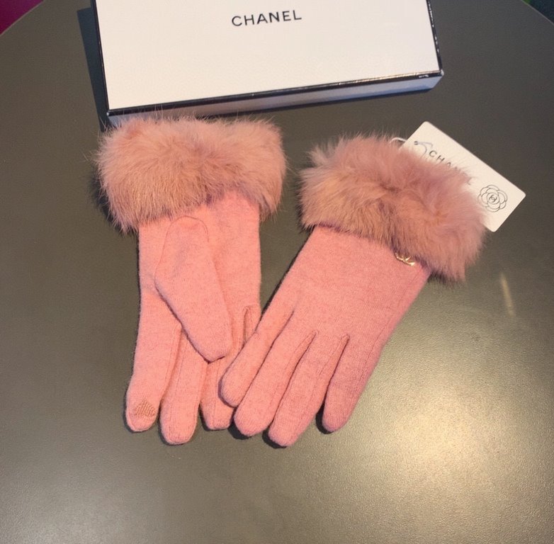 with packagingChanel Chanel 2022 fall and winter lazy rabbit hair wool gloves   worth comparing     the same paragraph of different quality, kill the market poor product, wool ten lazy rabbit hair lining padded   classic