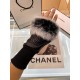 Chanel Chanel fall and winter short lazy rabbit hair gloves   worth comparing     the same paragraph of different quality, kill the market poor product, imported first-class sheepskin  lazy rabbit hair lining padded hand