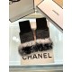 Chanel Chanel fall and winter short lazy rabbit hair gloves   worth comparing     the same paragraph of different quality, kill the market poor product, imported first-class sheepskin  lazy rabbit hair lining padded hand