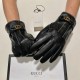 2022 new exclusive first  touch screen gloves men's gloves Gucci Gucci new high-grade sheepskin gloves    type of men preferred can not be missed    hundred percent of the selection of imported sheepskin Leather fine and