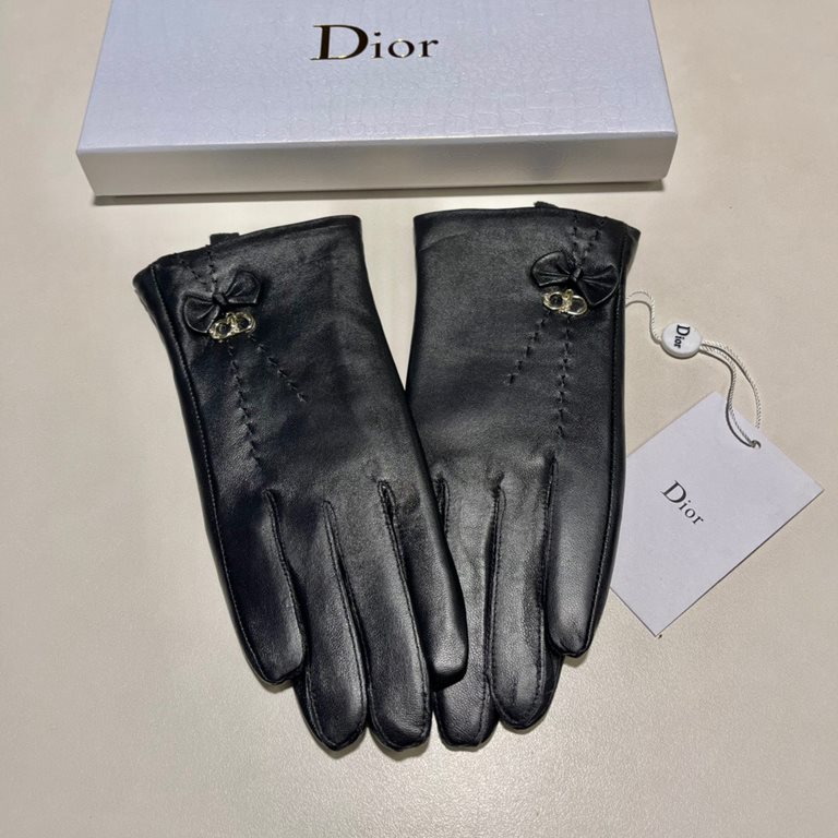 2022 new exclusive first   touch screen gloves Dior Dior [original quality] official website synchronization women's new high-grade sheepskin gloves    goddesses set of the United States preferred can not be missed    10