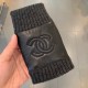 Chanel Color Black Bowling BlueWomen's gloves for fallwinter 2019Cashmere   sheepskin   warm plush liningSize M L