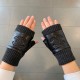 Chanel Color Black Bowling BlueWomen's gloves for fallwinter 2019Cashmere   sheepskin   warm plush liningSize M L