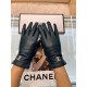 Dark green New exclusive first Chanel Chanel women's new high-grade sheepskin gloves    Goddess preferred can not miss      First-class sheepskin Leather fine and soft cashmere lining to keep warm better Goddesses set of