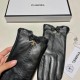 With the packaging of the new exclusive first Chanel rose series celebrity style [original quality] women's new high-grade sheepskin gloves    goddess preferred can not be missed   imports of sheepskin Leather soft and d