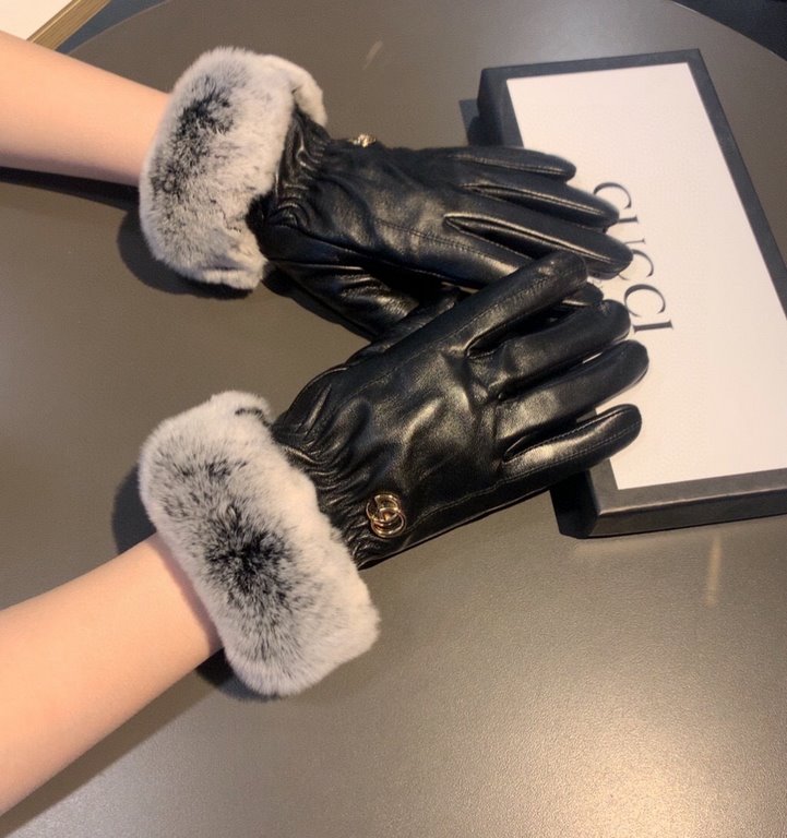 With packaging runGUCCI Gucci 2022 fall and winter lazy rabbit hair touch screen gloves   goddesses set of beauty must have   single product, worth comparing    the same paragraph of different quality, kill the market po