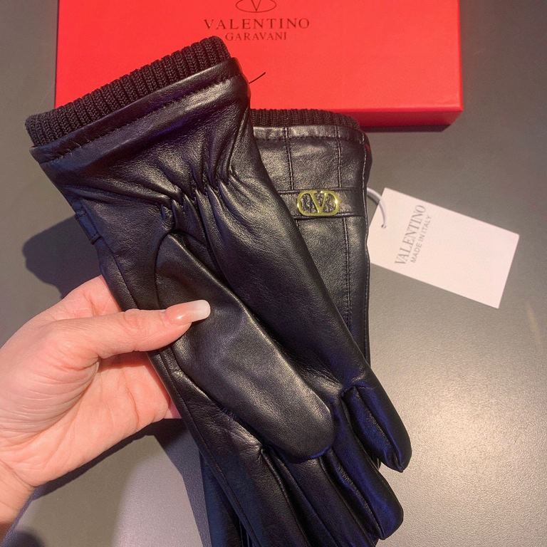 2022 new exclusive first  Valentino VALENTINO long touch screen women's gloves [original quality] official website synchronization ladies new high-grade sheepskin gloves    goddess preferred can not be missed       100 p