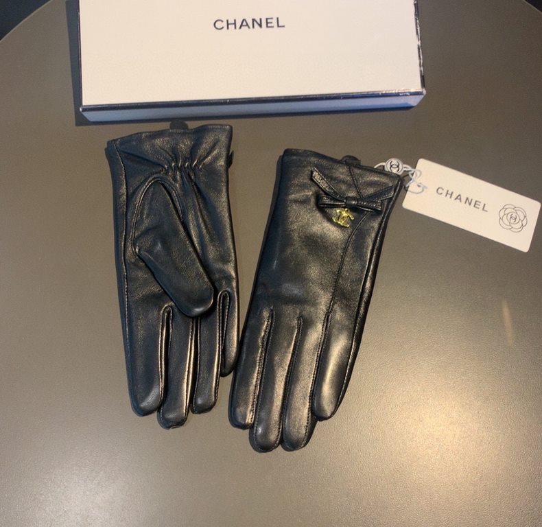 2022 new exclusive first  big red   touch screen gloves Chanel Chanel [original quality] official website synchronization Ms. new high-grade sheepskin gloves    goddess preferred can not miss        hundred percent of th