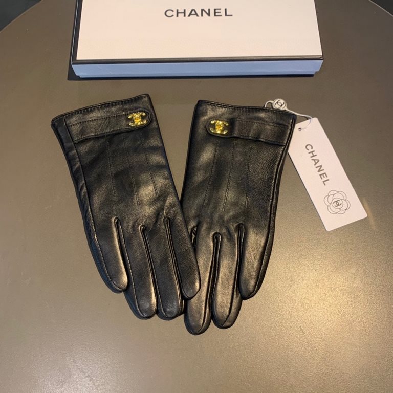 With packaging2022 new exclusive first  touch screen gloves Chanel Chanel double C [original quality] official synchronization Ms. new high-grade sheepskin gloves    goddesses preferred can not be missed    hundred perce