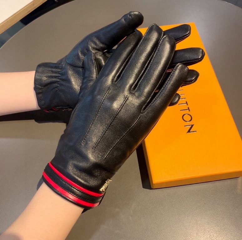 With packaging2022 new exclusive first   touch screen women's gloves LV [original quality] official website synchronization Ms. new high-grade sheepskin gloves    goddesses set of the United States preferred can not be m