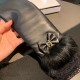 With packaging to run volumeCHANEL CHANEL women's models explosive models open finger with sleeve long gloves Imported original leather (first-class sheepskin)  raccoon fur    mercerized lining   elastic fabric physical 