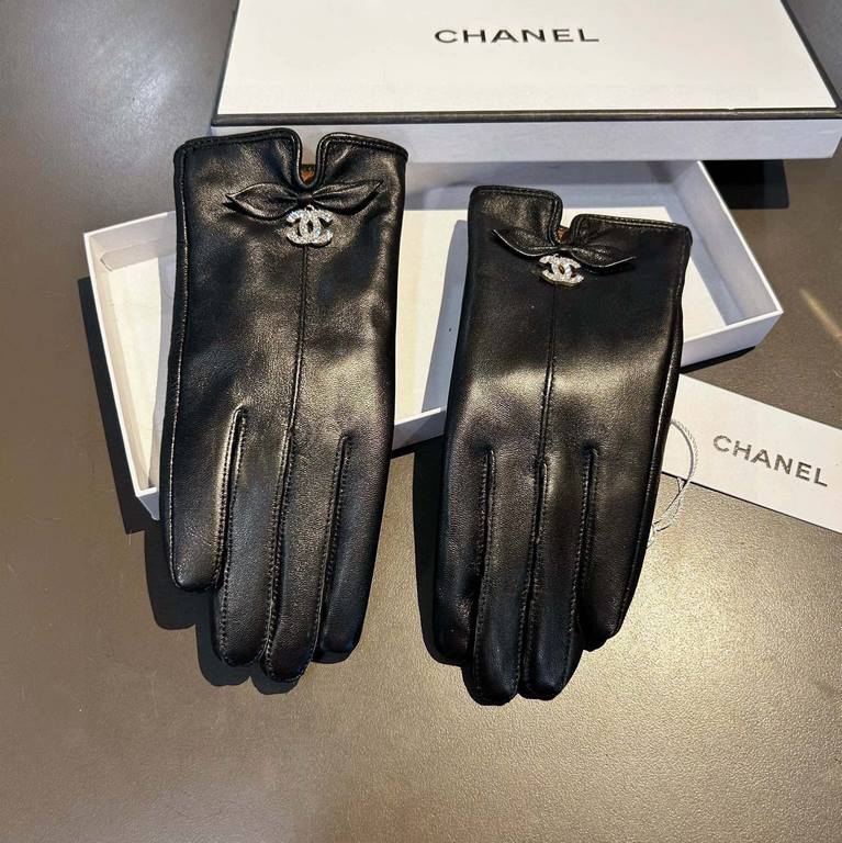 2023 touch screen gloves Chanel Chanel [original quality] official website synchronization women's new high-grade sheepskin gloves    goddess preferred can not be missed    hundred percent of the selection of imported sh