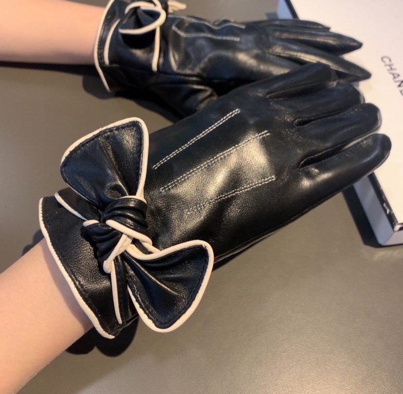 With packaging run2022 new exclusive first  touch screen gloves Chanel Chanel [original quality] official website synchronization women's new high-grade sheepskin gloves    goddess preferred can not be missed    100 perc