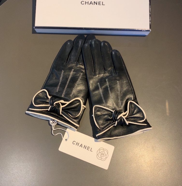 With packaging run2022 new exclusive first  touch screen gloves Chanel Chanel [original quality] official website synchronization women's new high-grade sheepskin gloves    goddess preferred can not be missed    100 perc