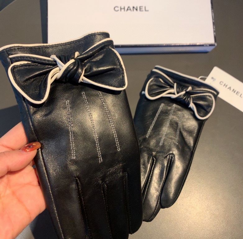 With packaging run2022 new exclusive first  touch screen gloves Chanel Chanel [original quality] official website synchronization women's new high-grade sheepskin gloves    goddess preferred can not be missed    100 perc