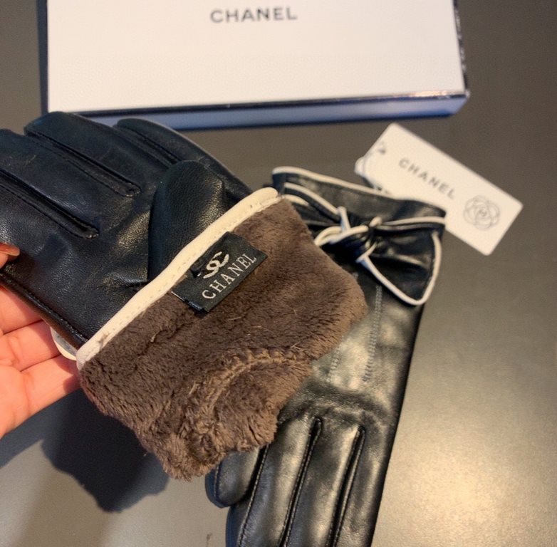 With packaging run2022 new exclusive first  touch screen gloves Chanel Chanel [original quality] official website synchronization women's new high-grade sheepskin gloves    goddess preferred can not be missed    100 perc