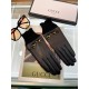 Gucci fall and winter women's gloves    domestic first-grade sheepskin Leather ultra-thin soft and comfortable shopkeeper recommended   texture super group average size