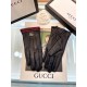 Gucci fall and winter women's gloves    domestic first-grade sheepskin Leather ultra-thin soft and comfortable texture superb one size