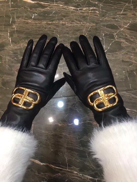 Paris House     [top original single] official website synchronization women's new high-grade sheepskin gloves     100% selection of imported lambskin lined with cashmere warm and comfortable better Leather luster bright