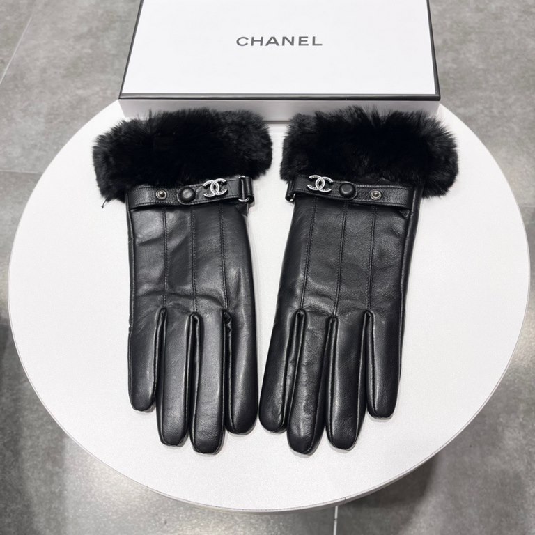 Chanel Chanel 2023 fall and winter lazy rabbit hair sheepskin gloves   cell phone touch screen, worth comparing     the same paragraph of different qualities, kill the market poor products, imported first-class sheepskin