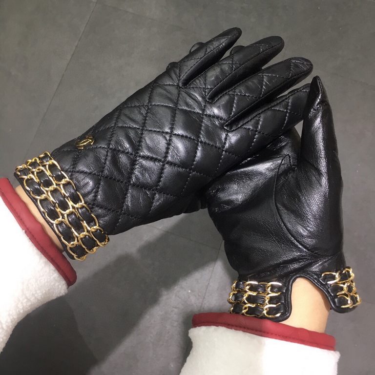 Chanel Chanel latest chain    touch screen gloves, using imported goatskin  , silk lining [hee-haw] [hee-haw] cost-effective very high,   , goddess essential