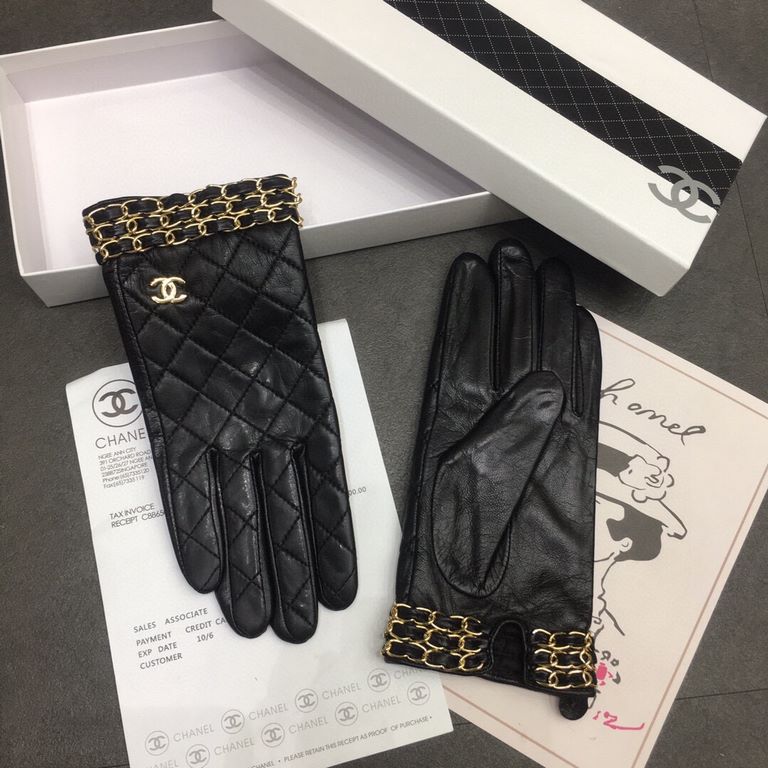 Chanel Chanel latest chain    touch screen gloves, using imported goatskin  , silk lining [hee-haw] [hee-haw] cost-effective very high,   , goddess essential