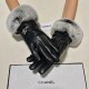 Chanel Chanel fall and winter lazy rabbit hair sheepskin   gloves   cell phone touch screen, worth comparing     the same paragraph of different qualities, kill the market poor product, imported a first-class sheepskin  