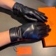 2021  Hermes HERMES men's gloves, exclusive customized, imported first-class sheepskin lining! Luxurious and generous for any age! With box    divided into two yardage, XL, XXL transfer picture must sell oh!