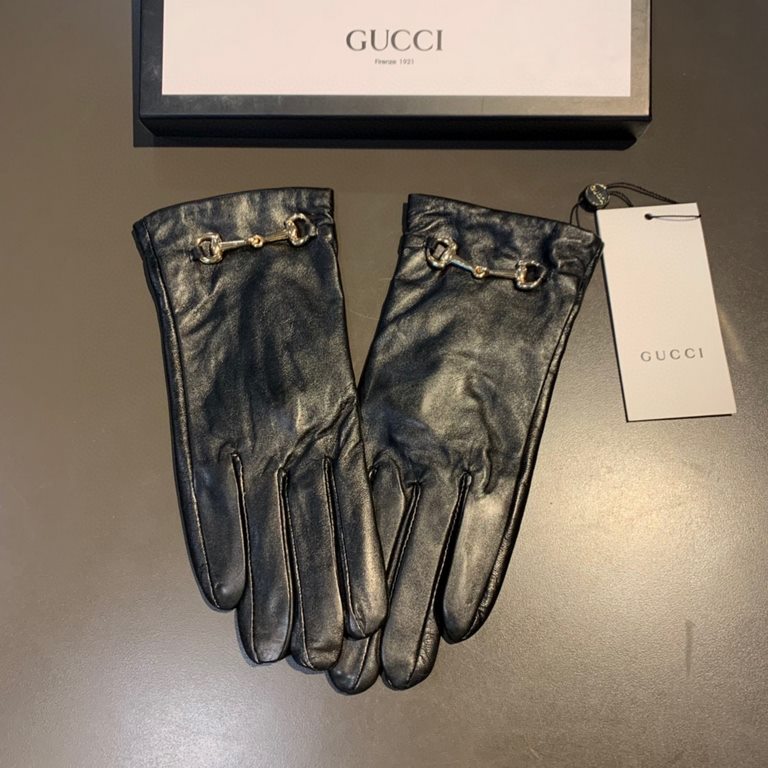 2022 new exclusive first   touch screen gloves imported Essex leather   gloves Gucci Gucci new high-grade sheepskin gloves    goddesses set of the United States of America preferred can not be missed      hundred percent