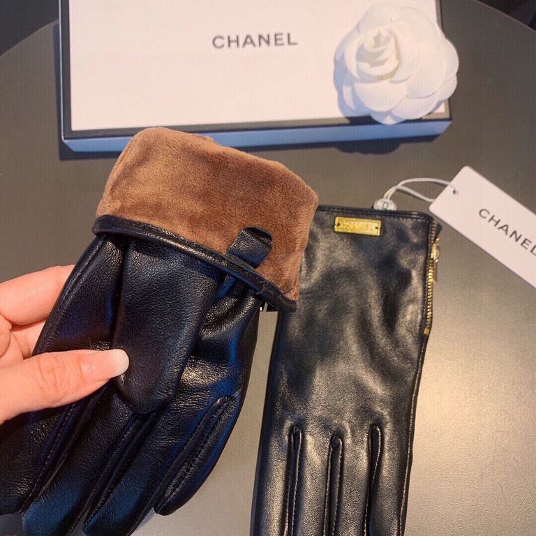 2021 new exclusive first  touch screen gloves Chanel Chanel [original quality] official website synchronization women's new high-grade sheepskin gloves    goddesses preferred can not be missed    hundred percent of the s