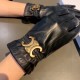 2023 new exclusive first   touch screen gloves CELINE CELINE (original quality) official website synchronization women's new high-grade sheepskin gloves    goddess preferred can not be missed    100 percent selection of 