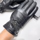 Prada men's new sheepskin gloves, fashion gloves, fall and winter warm padded lining, classic and simple   on the hand super comfortable and soft, versatile! Size XL. X XL