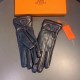 2022 new exclusive first  touch screen gloves Hermes (original quality) official website synchronization women's new high-grade long section of sheepskin gloves    goddesses set of the United States of America preferred 